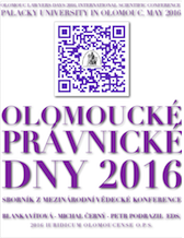 Olomouck
                                                  prvnick dny 2016.
                                                  Sbornk přspěvků z
                                                  mezinrodn vědeck
                                                  konference.